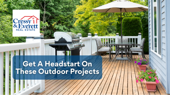 If you want to enjoy your outdoor space this summer, now's the perfect time to tackle these outdoor projects.